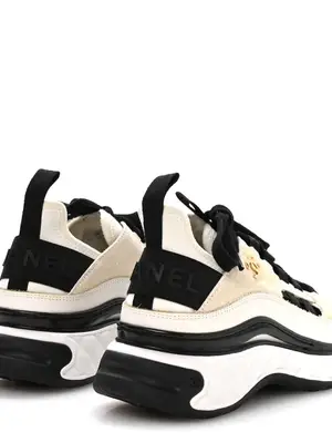 Baskets Chanel Grosgrain CC en suède et cuir de veau, taille EU 38 - Miniature 2