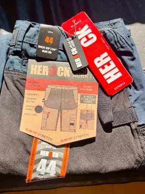 Bermuda de travail Herock Hespar taille 44 (XL), neuf en emballage d’origine