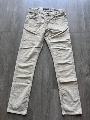Jean Jacob Cohën 688 Bard côtelé beige patch pony hair - Miniature 4