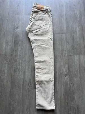 Jean Jacob Cohën 688 Bard côtelé beige patch pony hair - Miniature 3