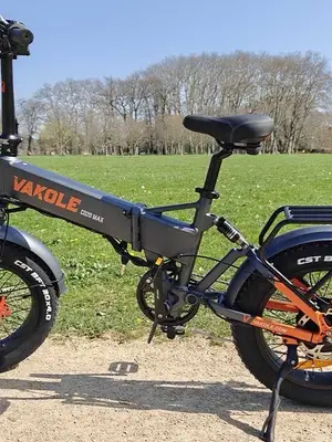 Vélo électrique pliant Vakole CO20 Max avec pneus fat tire de 20 pouces - Miniature 2