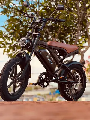 OUXI V8 Fat Bike Électrique 750W Bobber Vintage - Miniature 4