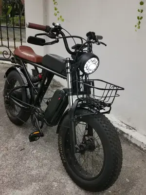OUXI V8 Fat Bike Électrique 750W Bobber Vintage - Miniature 3