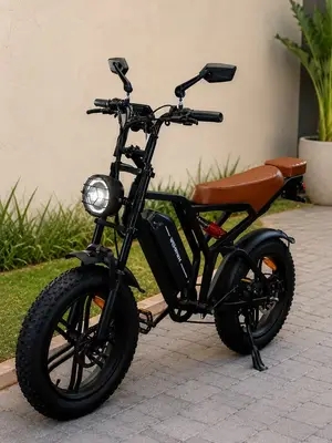OUXI V8 Fat Bike Électrique 750W Bobber Vintage - Miniature 5