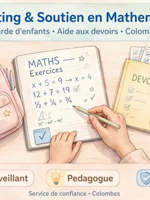 Sortie d'école, garde et aide devoir - Colombes et en alentours.