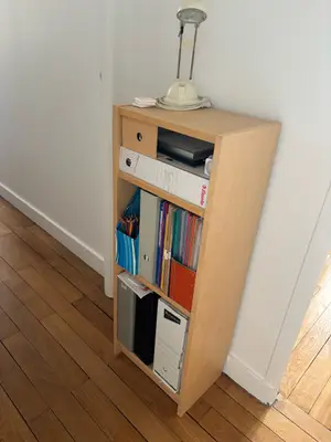 Bibliothèque IKEA beige - Rangement compact