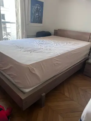 2 lits Gautier 120×200 avec sommiers et matelas prix pour 1 - Miniature 4