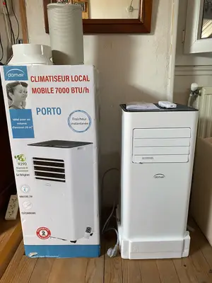 Clim portable comme neuve, utilisée 12 jours, avec boîte et facture