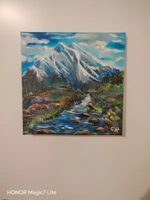 Peinture sur toile de 30 x 20 cm réalisée avec beaucoup de soin
