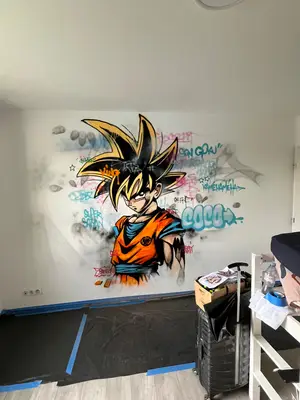 Décoration graffiti à l’aérosol 