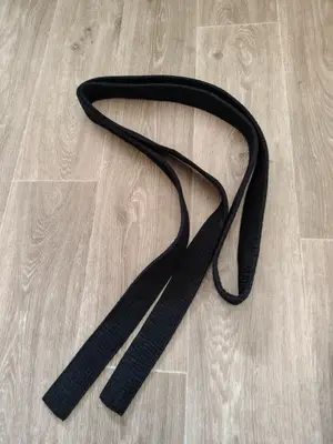 Ceinture de Judo Blanche-Rouge 8ème Dan + Ceinture Noire offerte - Miniature 5