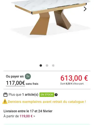 table de salle  à manger