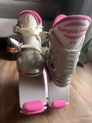 Kangoo Jumps XS blanc rose - Comme neuf