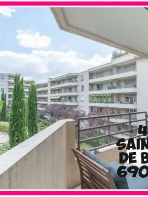 VENTE T3 traversant 73m2_Résidence Émeraude avec Piscine_Lyon 3e