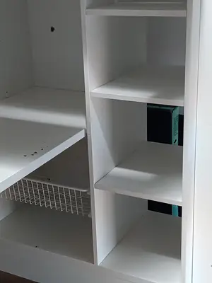 Lit mezzanine IKEA SMÅSTAD 90 x 200 cm avec bureau, 4 tiroirs et matelas - Miniature 3