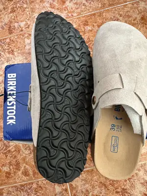 Birkenstock Arizona beige en daim pointure 39 avec boîte - Miniature 5