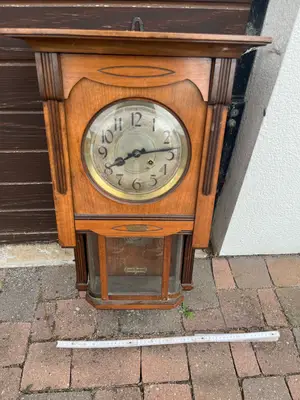 Horloge murale ancienne Franz Nestelberger Wiener Neustadt - Miniature 2