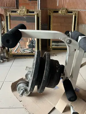 Banc de musculation complet avec barre et poids - Miniature 2