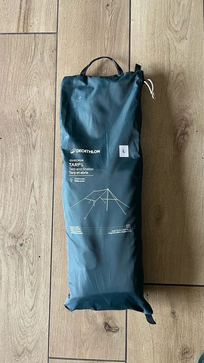 Tarp L Quechua de 2,88 x 2,5 m, très bon état, utilisé une seule fois - Photo 1