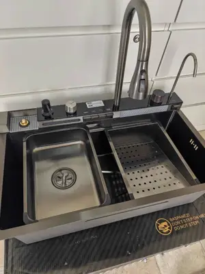 Évier cuisine multifonction haut de gamme avec robinet - Miniature 2