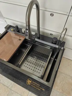 Évier cuisine multifonction haut de gamme avec robinet - Miniature 3