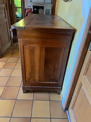 Buffet ancien en bois massif style Louis Philippe - Miniature 2