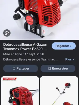 Débroussailleuse Teammax en bon état, 100 € négociable - Miniature 4