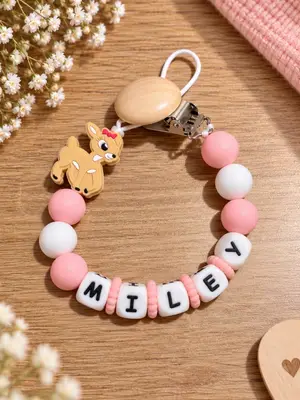 Attache tétine personnalisée - Mariage, Anniversaire, Naissance