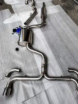 Échappement Golf GTI 7/7.5/8 CS avec valve - Downpipe 76mm - Miniature 4
