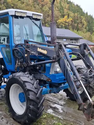 Tracteur Ford 6610 avec chargeur frontal Trima 1320, lame et chaînes arrière - Miniature 2