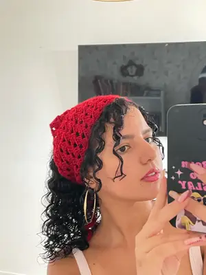 Bandana en crochet fait main - Miniature 3