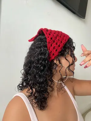 Bandana en crochet fait main