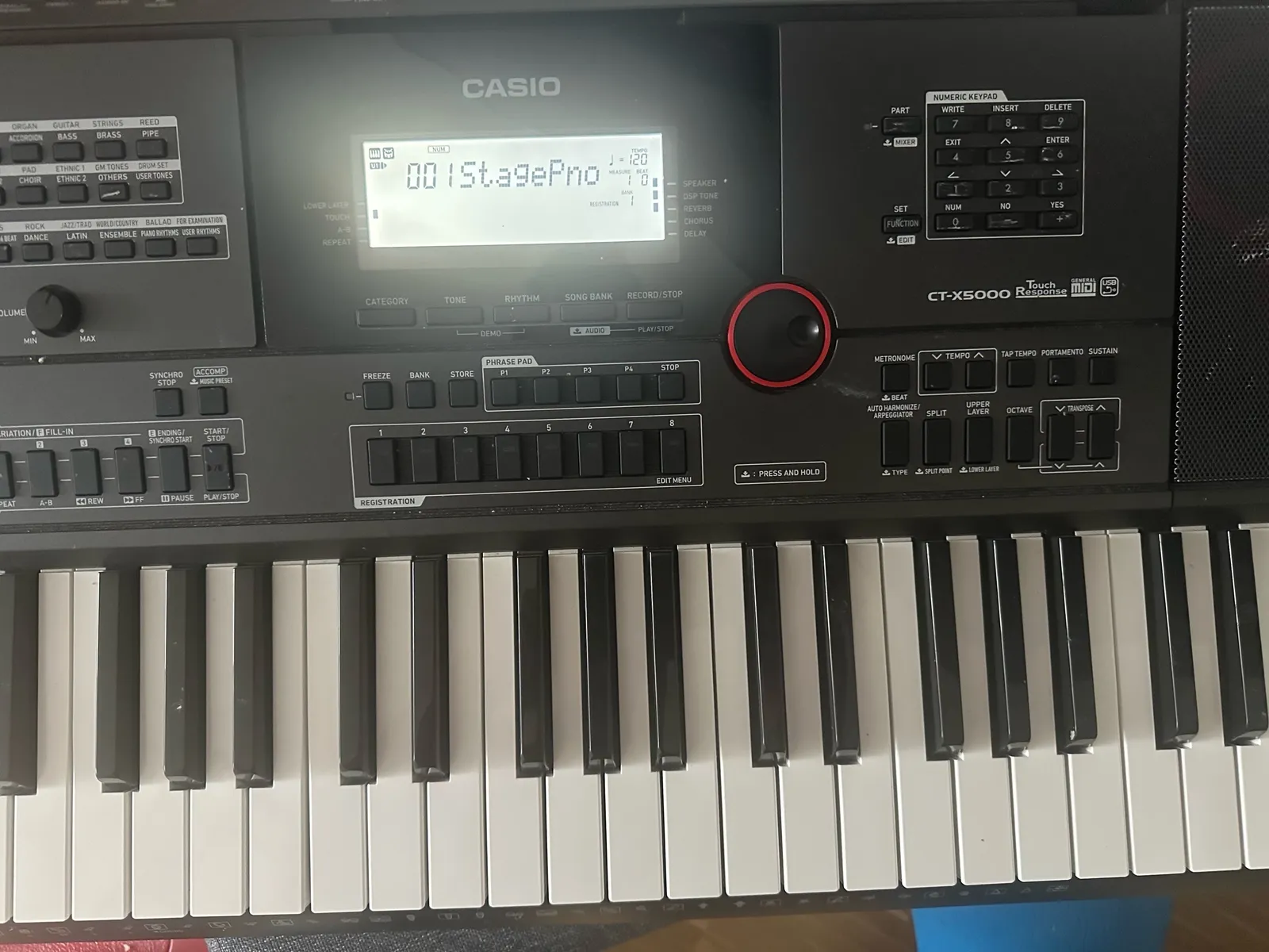 Clavier Casio CT-X5000 en très bon état avec câble d’alimentation - Photo 1