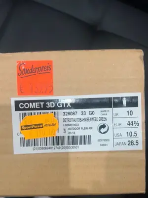 Chaussures de randonnée Salomon Comet 3D GTX, taille 44 2/3, avec boîte - Miniature 2