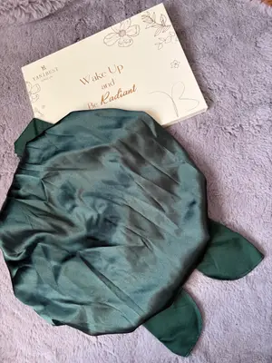 Bonnet de nuit soie/satin YANIBEST vert émeraude