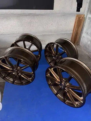 Jantes Japan Racing 37 bronze platinium neuves - Miniature 3