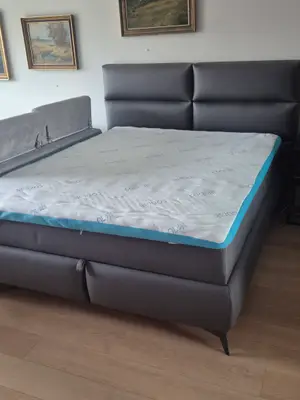 Boxspring EDEN 160 x 200 cm avec coffres de rangement, comme neuf - Miniature 2