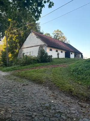 Propriété rurale à rénover avec terrain et bâtiment agricole en Mazurie - Miniature 2
