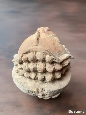Masque Chokwe (Tchokwé) d'art africain d'Afrique centrale - Miniature 3