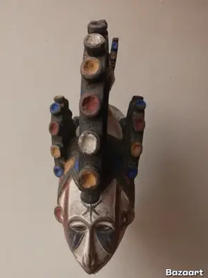 Masque Casque Igbo Nigéria - Miniature 3