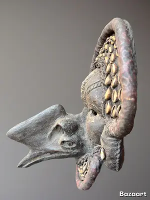 Masque Dan ancien de Côte d’Ivoire, art africain traditionnel - Miniature 5