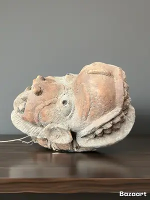 Masque Chokwe (Tchokwé) d'art africain d'Afrique centrale - Miniature 4