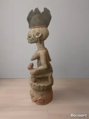 Statuette Dogon du Gabon - Art africain authentique - Miniature 3