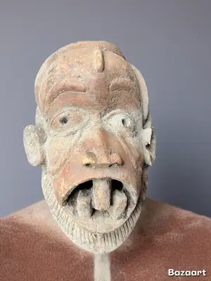 Masque Chokwe (Tchokwé) d'art africain d'Afrique centrale