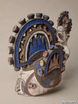 Masque Casque Igbo Nigéria - Miniature 4