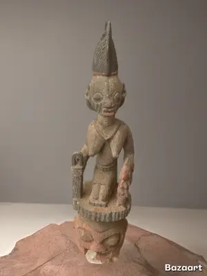 Statuette Dogon du Gabon - Art africain authentique - Miniature 5