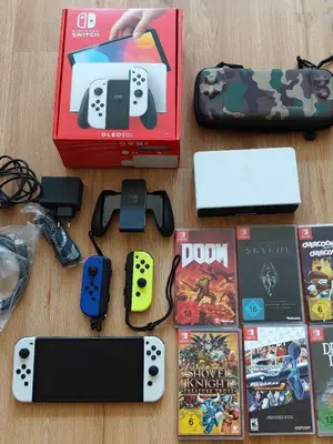 Nintendo Switch OLED avec jeux vidéo