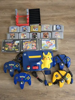 Nintendo 64 Pokémon Pikachu Edition – Console + Jeux + Manette