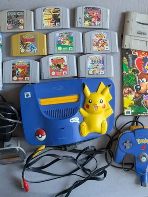 Nintendo 64 Pokémon Pikachu Edition – Console + Jeux + Manette