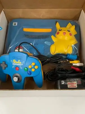 console Nintendo 64 édition Pikachu
